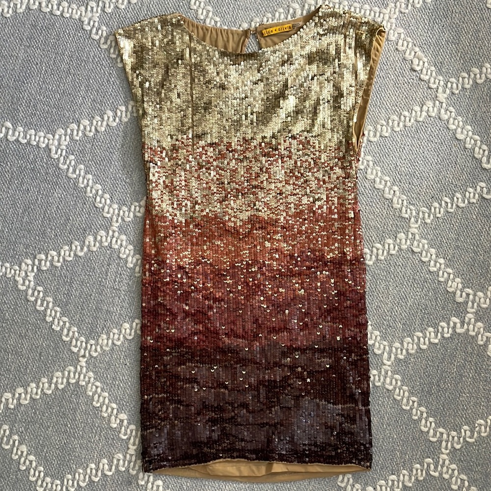 Sequin shift dress